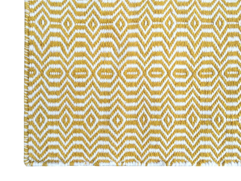 Viva Yellow Indoor/ Outdoor Reversible Polyester Recycled Fibre Rug RUGSANDROOMS 