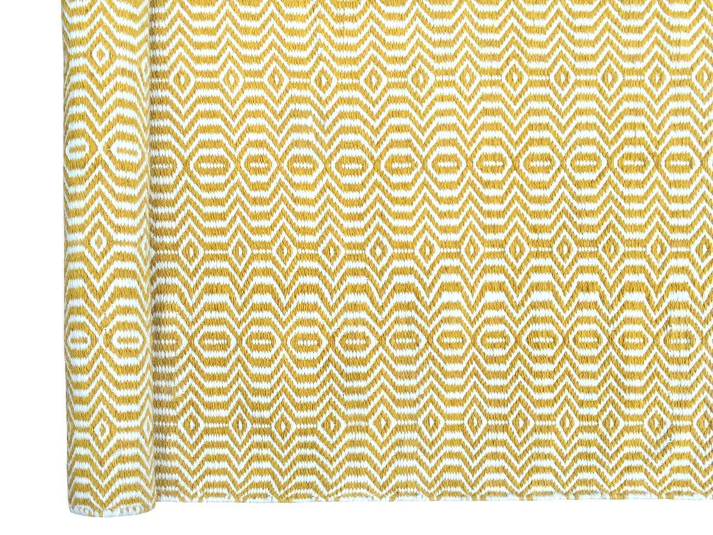 Viva Yellow Indoor/ Outdoor Reversible Polyester Recycled Fibre Rug RUGSANDROOMS 