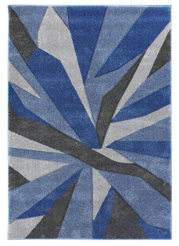 Image of Shatter Blue/Grey Area Rug RUGSANDROOMS 