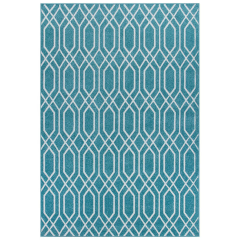 Image of Hana Turquoise Area Rug RUGSANDROOMS 