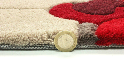 Image of Karina Red Area Rug RUGSANDROOMS 