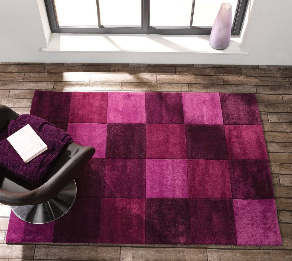 Mabel Aubergine Area Rug RUGSANDROOMS 