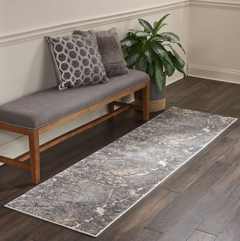 Image of Kathy Ireland 351 Heritage Grey Area Rug RUGSANDROOMS 