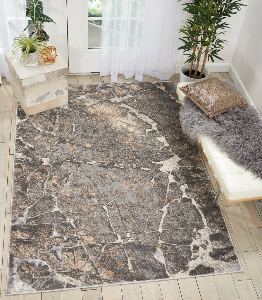Kathy Ireland 351 Heritage Grey Area Rug RUGSANDROOMS 