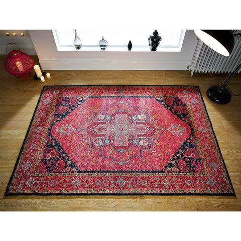 Image of Kali Pink Area Rug RUGSANDROOMS 