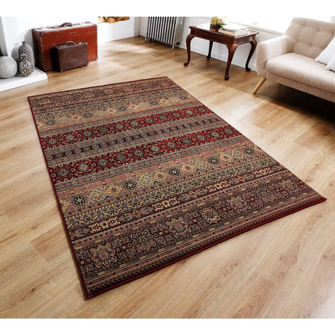 Image of Kendra Red/Rust Area Rug RUGSANDROOMS 