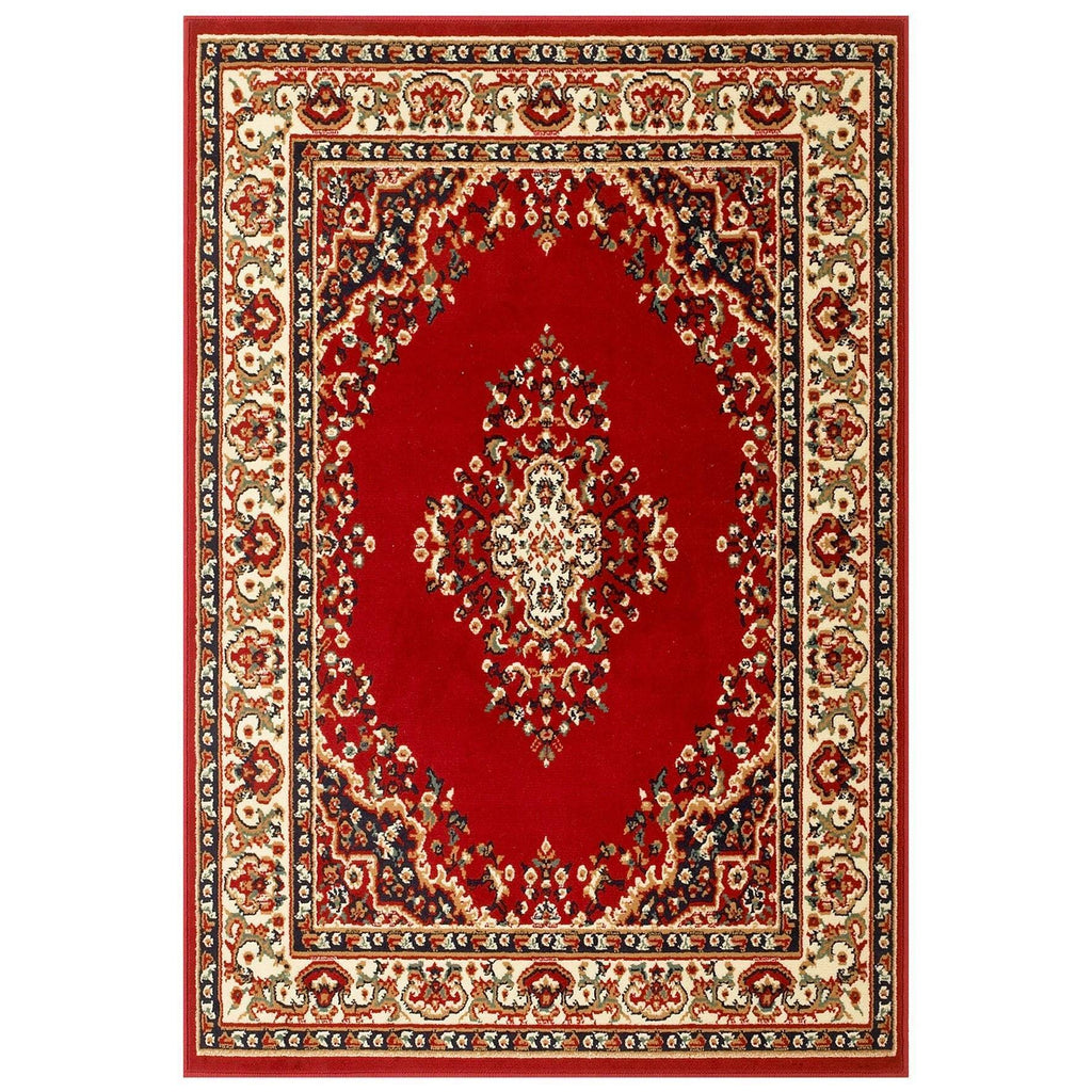 Shan Red Area Rug RUGSANDROOMS 