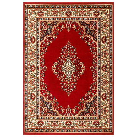 Shan Red Area Rug RUGSANDROOMS 