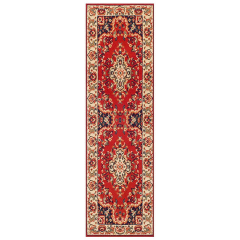 Image of Shan Red Area Rug RUGSANDROOMS 