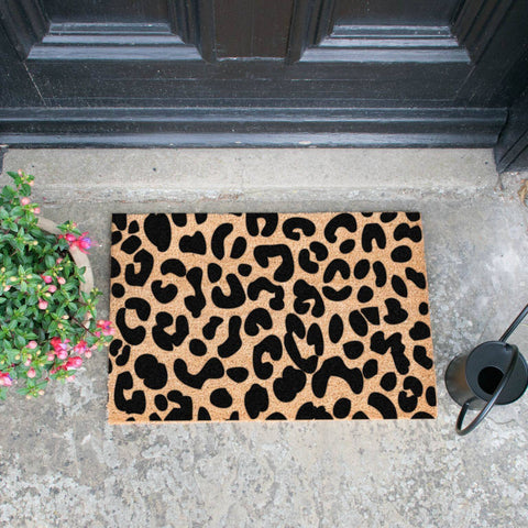 Leopard print doormat RUGSANDROOMS 