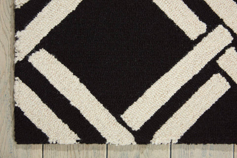 Image of Nourison Black/White Area Rug RUGSANDROOMS 