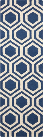 Image of Montrel Blue/Ivory Area Rug RUGSANDROOMS 