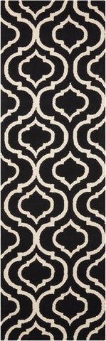Image of Pamina Black/White Area Rug RUGSANDROOMS 