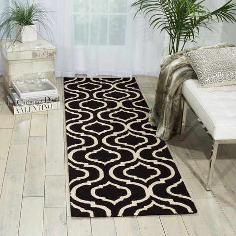 Image of Pamina Black/White Area Rug RUGSANDROOMS 