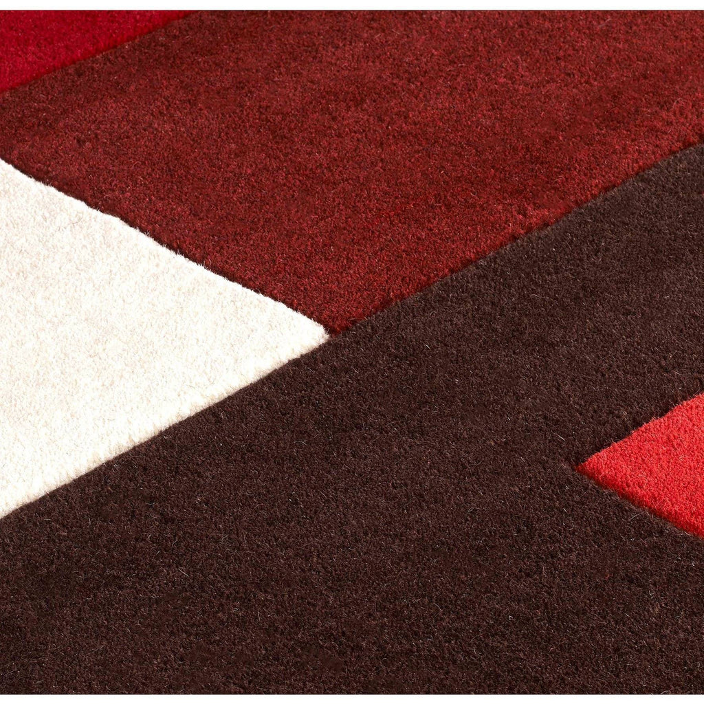 Lex Red Area Rug RUGSANDROOMS 