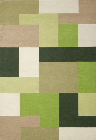 Image of Lex Green Area Rug RUGSANDROOMS 