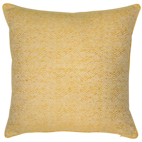 Malini Large Ripple Mustard Cushion