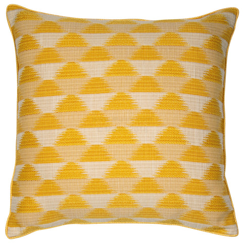 Malini Large Sunrise Mustard Cushion