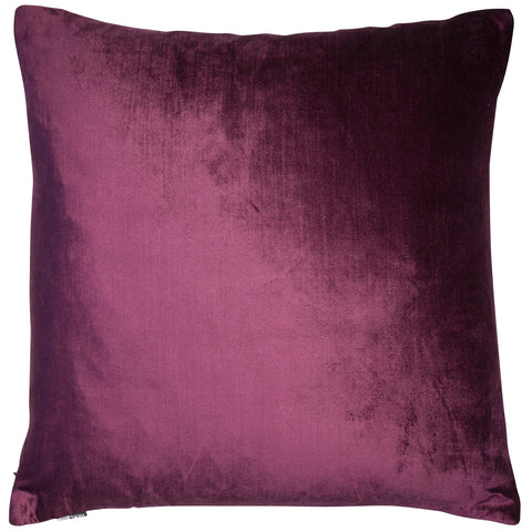 Malini Velveteen Aubergine Cushion