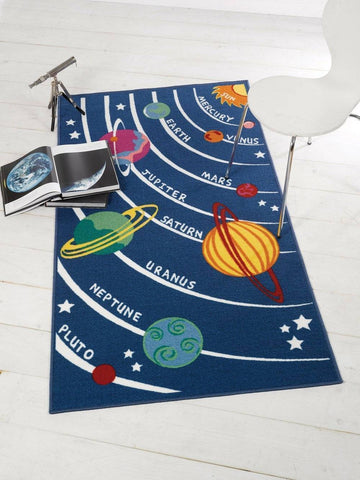Image of Planets Kids Rug RUGSANDROOMS 