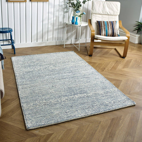 Image of Milano Blue Area Rug RUGSANDROOMS 