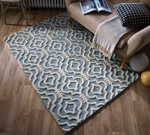 Image of Nadia Duck Egg Area Rug RUGSANDROOMS 