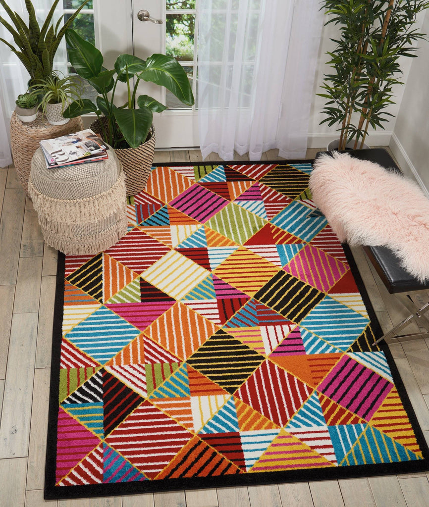 Oakdale Black/Multi Area Rug RUGSANDROOMS 