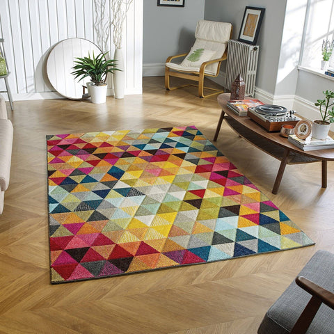 Piccadilly Multi-coloured Area Rug RUGSANDROOMS 