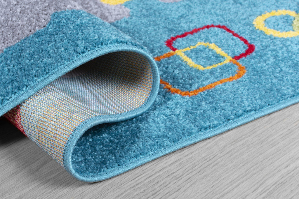 Kid's Robot Area Rug RUGSANDROOMS 