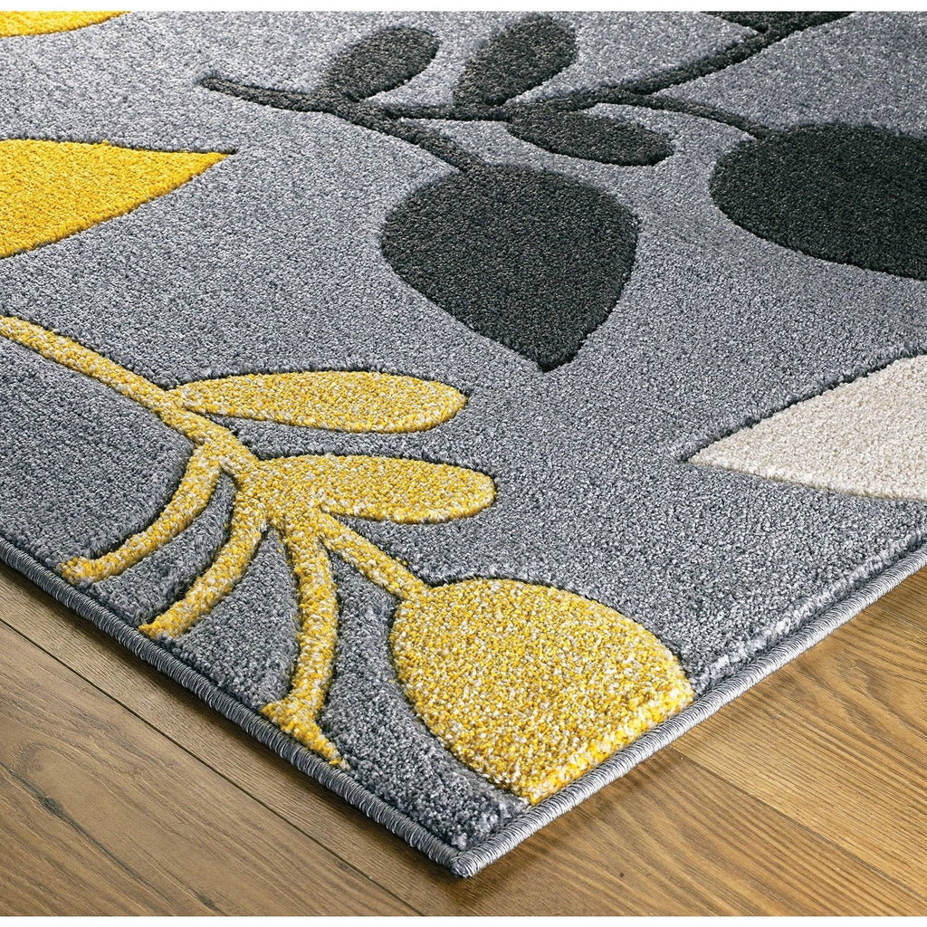 Port Grey/Cream Area Rug RUGSANDROOMS 