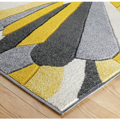 Image of Valentina Grey/Cream Area Rug RUGSANDROOMS 