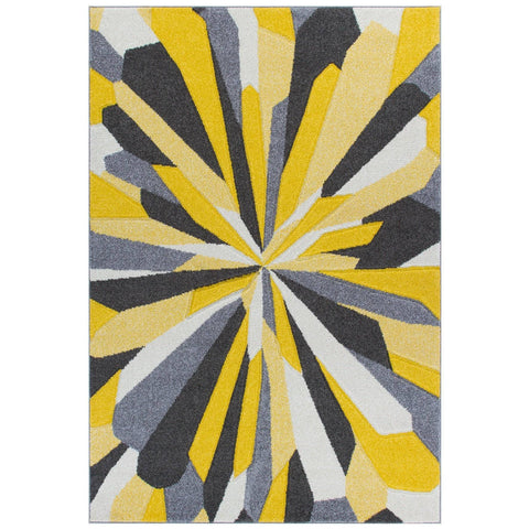 Image of Valentina Grey/Cream Area Rug RUGSANDROOMS 