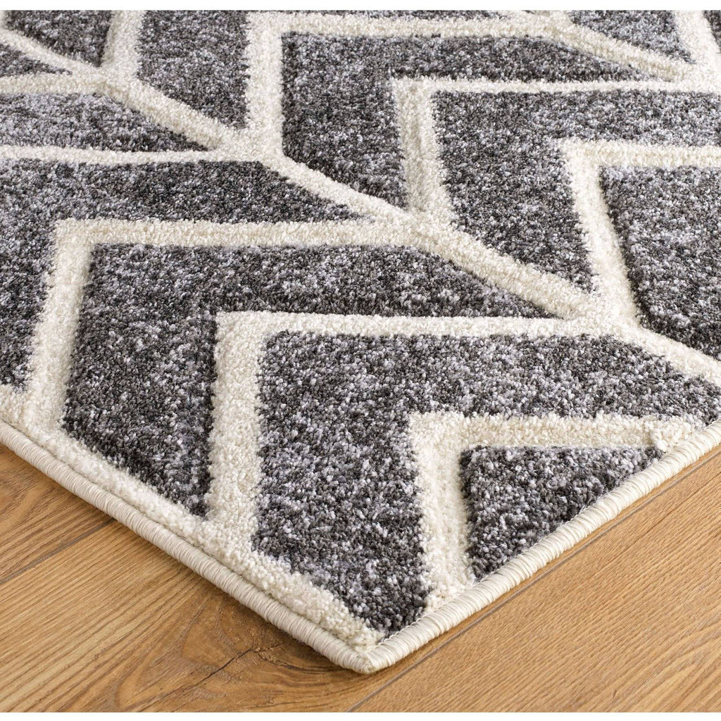 Valentina Grey Area Rug RUGSANDROOMS 