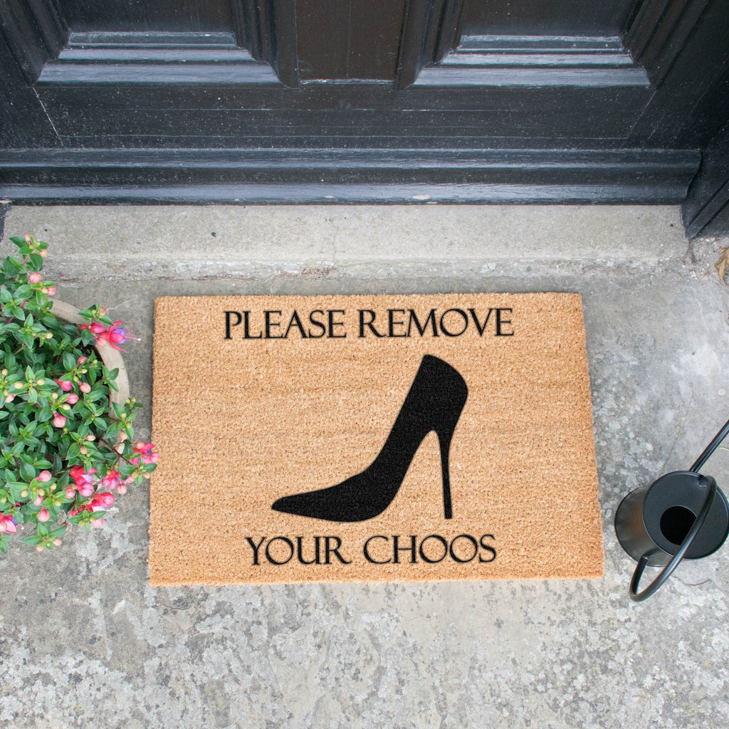 Remove your Choos Doormat RUGSANDROOMS 