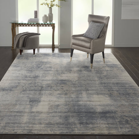 Image of Nourison Blue/Ivory Area Rug RUGSANDROOMS 