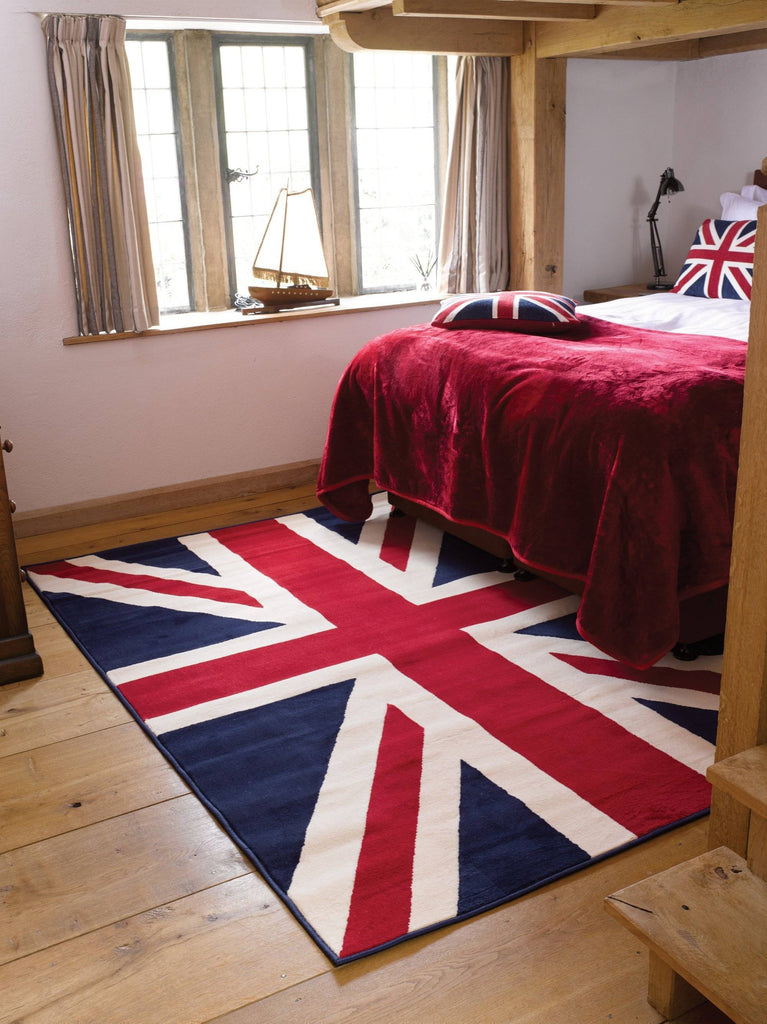 Yuri Red/White Area Rug RUGSANDROOMS 