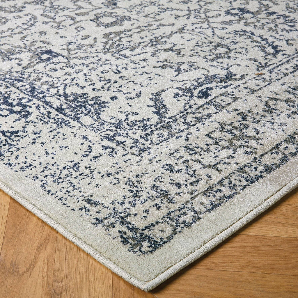 Traditional Blue Area Rug RUGSANDROOMS 