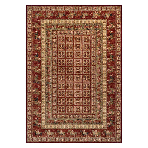 Image of Traditional Royal Red Area Rug RUGSANDROOMS 