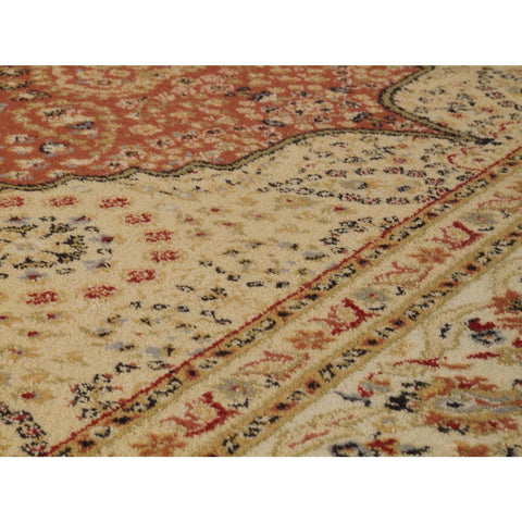 Image of Classic Royal Beige/Red Area Rug RUGSANDROOMS 