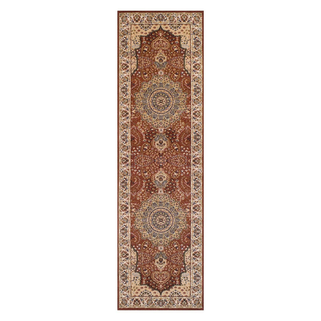 Classic Royal Beige/Red Area Rug RUGSANDROOMS 