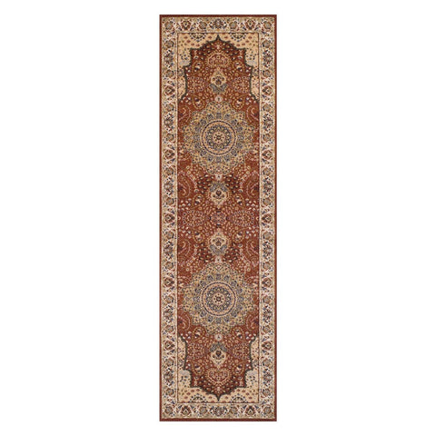 Image of Classic Royal Beige/Red Area Rug RUGSANDROOMS 