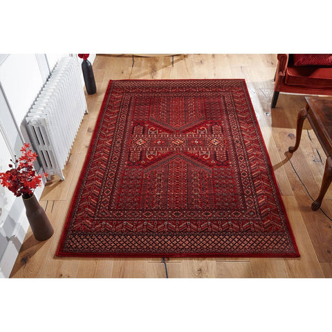 Image of Traditional Persian Red Area Rug RUGSANDROOMS 