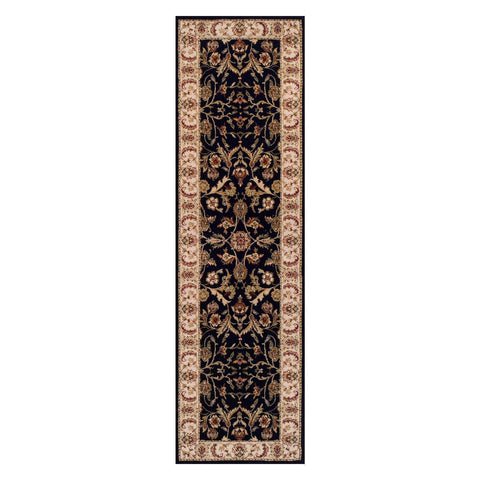 Image of Traditional Black Area Rug RUGSANDROOMS 