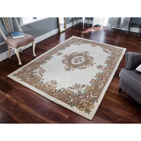 Royal Cream Area Rug RUGSANDROOMS 