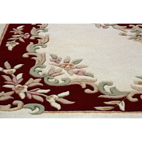 Image of Royal Cream Red Area Rug RUGSANDROOMS 