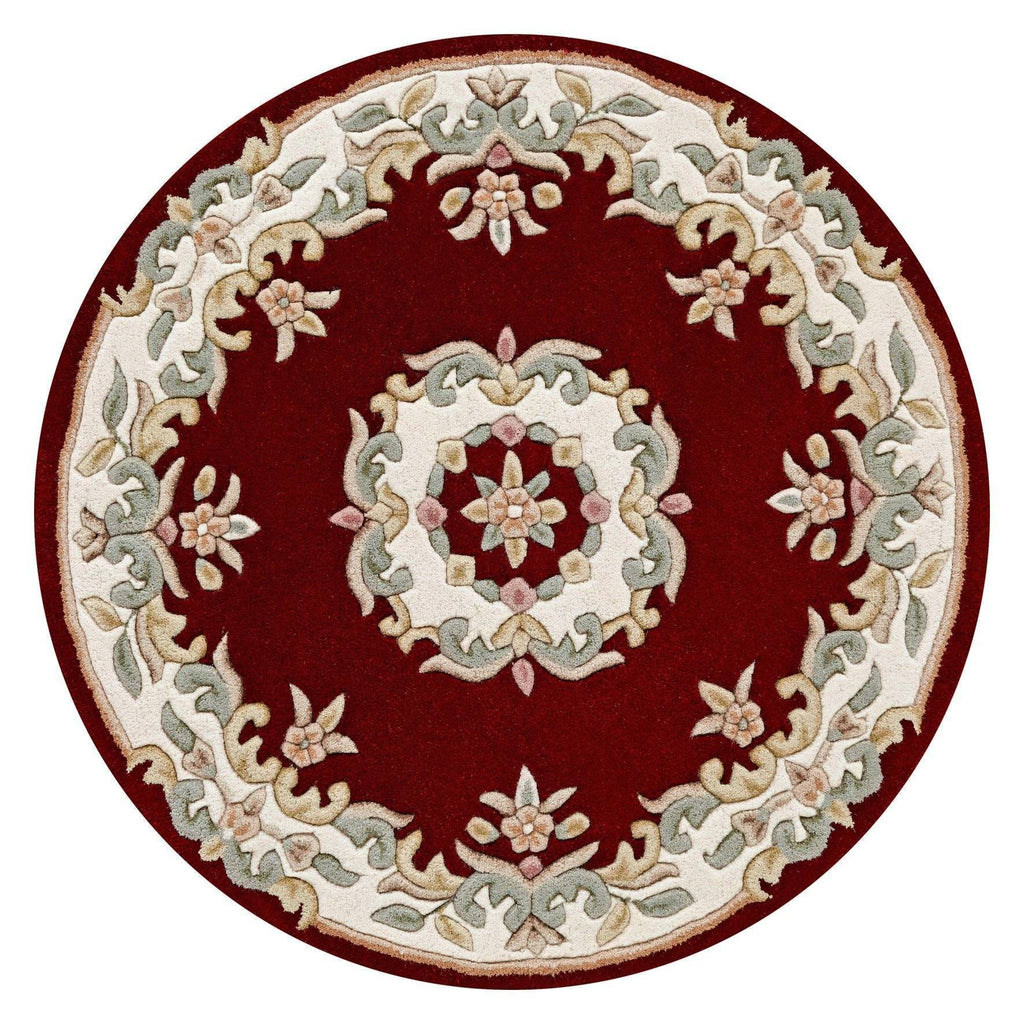 Royal Red Area Rug RUGSANDROOMS 