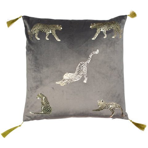 Malini Feline Grey Cushion