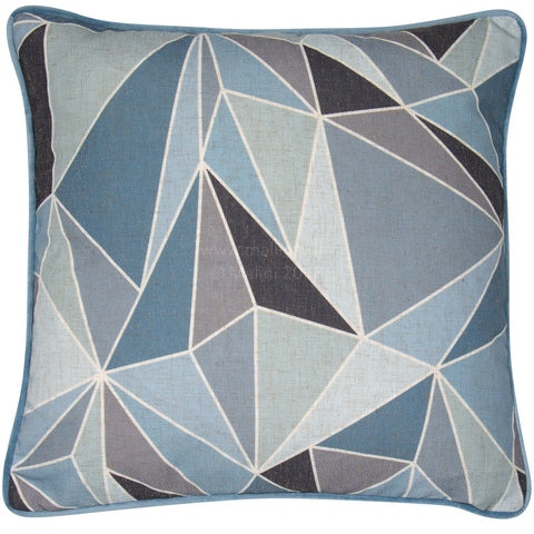 Malini Fragments Blue Cushion