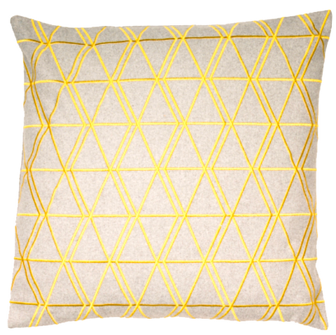 Malini Ludwig Mustard Cushion