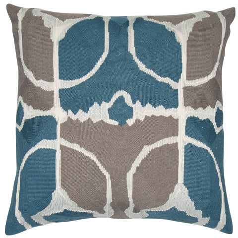 Malini Rumble Teal Cushion